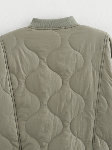 Padded Animal Print Jacket