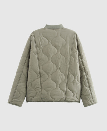 Padded Animal Print Jacket
